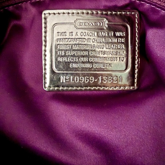 RARE VINTAGE Coach Poppy Y2K Silver Sequin Spotlight Tote - Picture 4 of 5